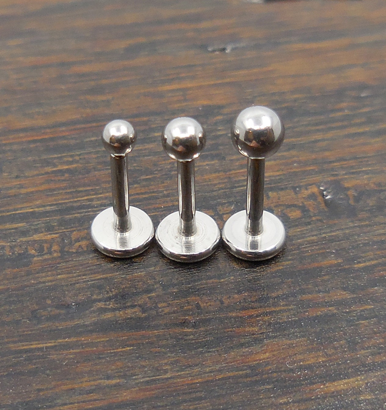 16G 18G 20G Threadless Push Pin Petite 2mm 2.5mm 3mm Ball Gold Stone Rose Helix Earring Cartilage Nose Stud Ring