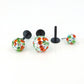 Halloween Crystal Ball Sphere Threadless Stud Earrings - 16G, 18G, 20G Black Cartilage Tragus Earrings