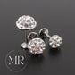 Clear Crystal Pave Circle Threadless Stud Earrings - Cartilage Tragus Nose Ring
