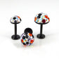 Halloween Pave Crystal Half Ball Threadless Stud Earring Push Pin Nose Ring
