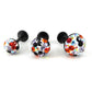 Halloween Pave Crystal Half Ball Threadless Stud Earring Push Pin Nose Ring