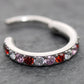 Pink CZ Nose Ring 18G 20G Surgical Steel Hinged Segment Clicker Helix Hoop