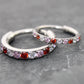 Pink CZ Nose Ring 18G 20G Surgical Steel Hinged Segment Clicker Helix Hoop