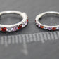 Pink CZ Nose Ring 18G 20G Surgical Steel Hinged Segment Clicker Helix Hoop