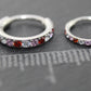 Pink CZ Nose Ring 18G 20G Surgical Steel Hinged Segment Clicker Helix Hoop