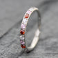 Pink CZ Nose Ring 18G 20G Surgical Steel Hinged Segment Clicker Helix Hoop