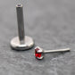 Tiny 1.5mm Threadless Silver Stud Earring • Threadless Push Pin Flat Back Earring • Flat Back Cartilage Ear Stack • Forward Helix Earring