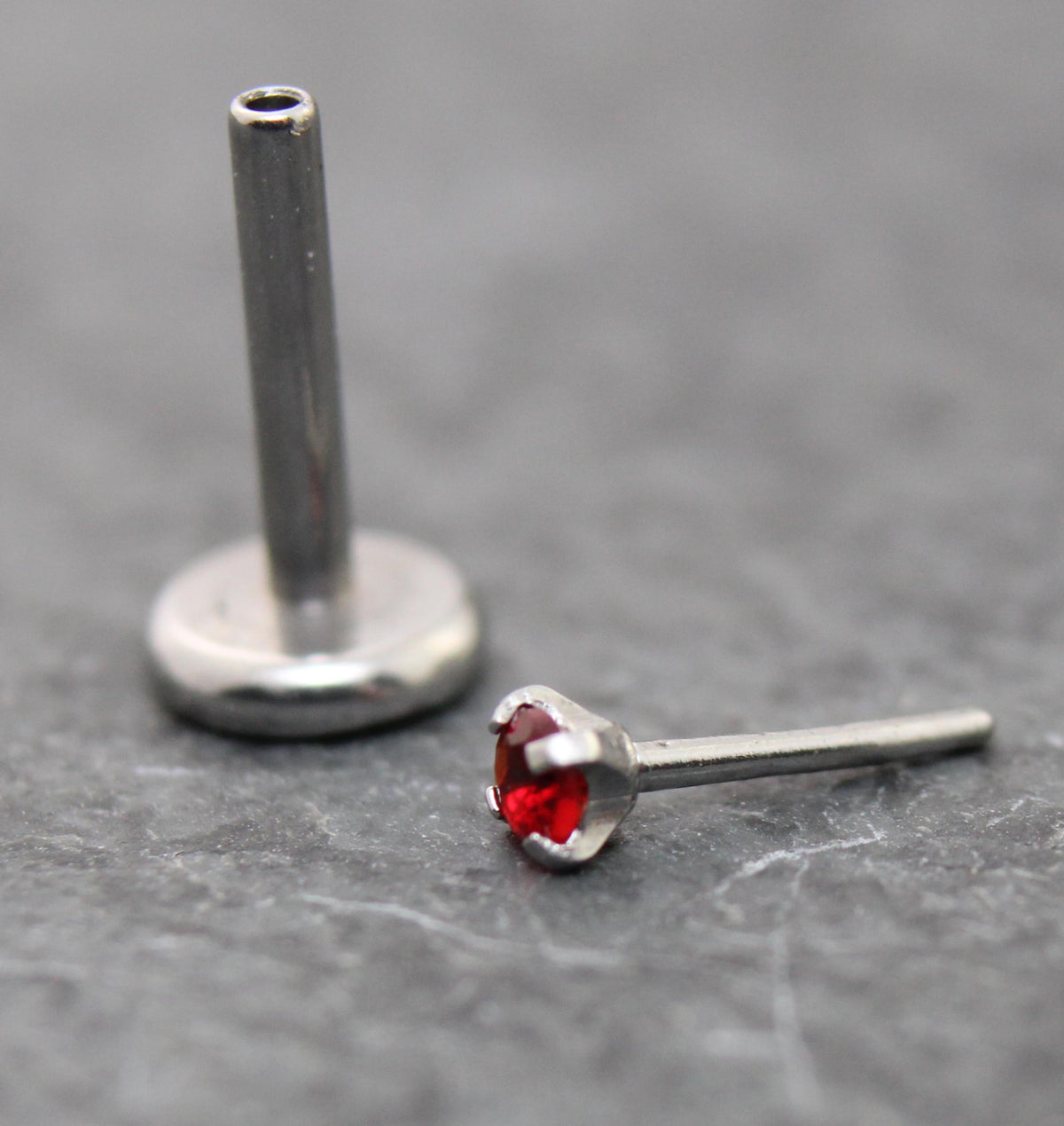 Tiny 1.5mm Threadless Silver Stud Earring • Threadless Push Pin Flat Back Earring • Flat Back Cartilage Ear Stack • Forward Helix Earring