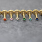 Tiny Flat Back Gold Stud Earring • Threadless Push Pin Flat Back Earring • Threadless Tragus Ear Stack • Petite 1.5mm CZ Gold Forward Helix