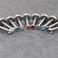 Petite 1.5mm Flat Back Silver Stud Earring • Threadless Push Pin Flat Back Earring • Flat Back Cartilage Ear Stack • Forward Helix Earring