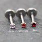 Petite 1.5mm Flat Back Silver Stud Earring • Threadless Push Pin Flat Back Earring • Flat Back Cartilage Ear Stack • Forward Helix Earring