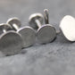 Small Flat Disc Circle Labret Stud 16G, 18G, 20G Flatback Threadless Tragus Helix Push Pin Earrings Cartilage Flat Back Gold Tone Nose Stud