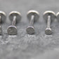 Small Flat Disc Circle Labret Stud 16G, 18G, 20G Flatback Threadless Tragus Helix Push Pin Earrings Cartilage Flat Back Gold Tone Nose Stud