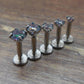 16G 2-4mm Unique Dark Prism Earrings Cartilage Jewelry Stud Stainless Steel
