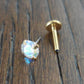 16g Tragus AB Crystal Push Pin Nose Ring Earrings